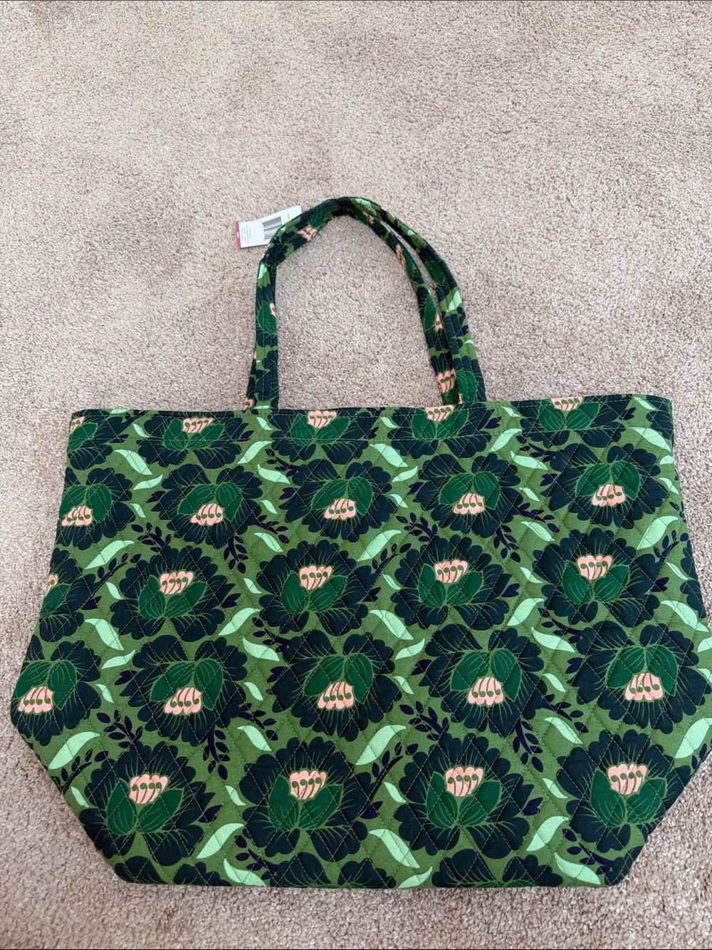 Vera Bradley essential Grand Tote Lotus English Ivy